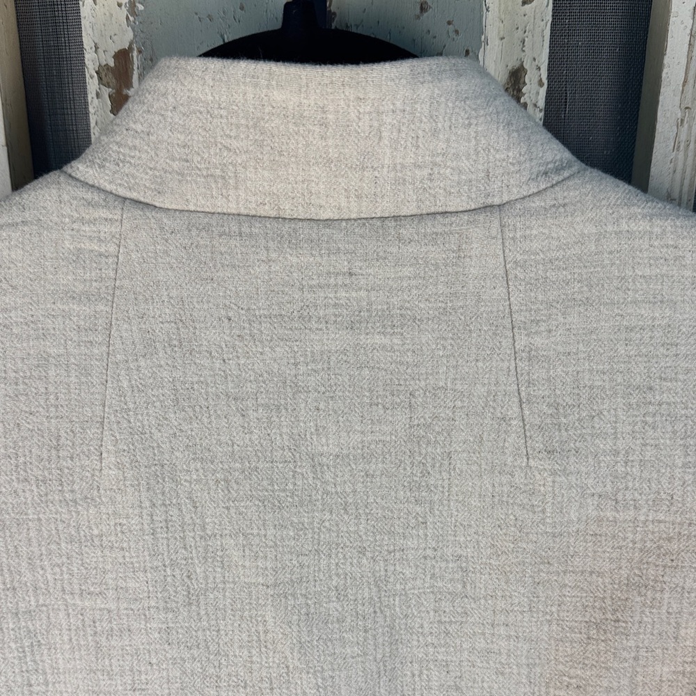 Banana Republic Bella Cotton Linen Light Tan Bomber Jacket XL - Picture 7 of 16